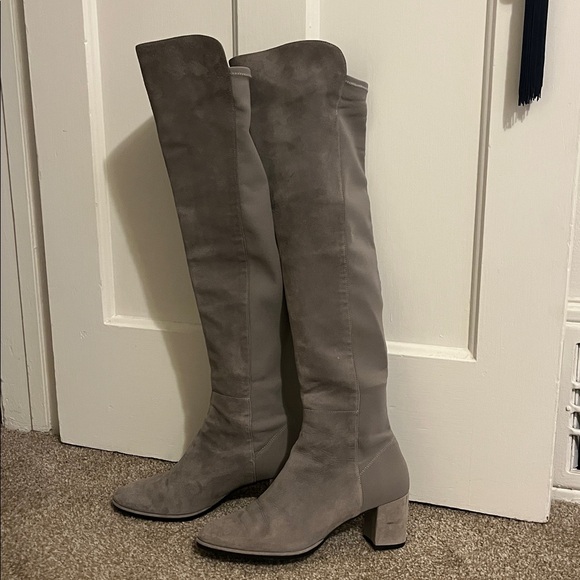 Stuart Weitzman Gray Knee/Riding Boots - Picture 4 of 14
